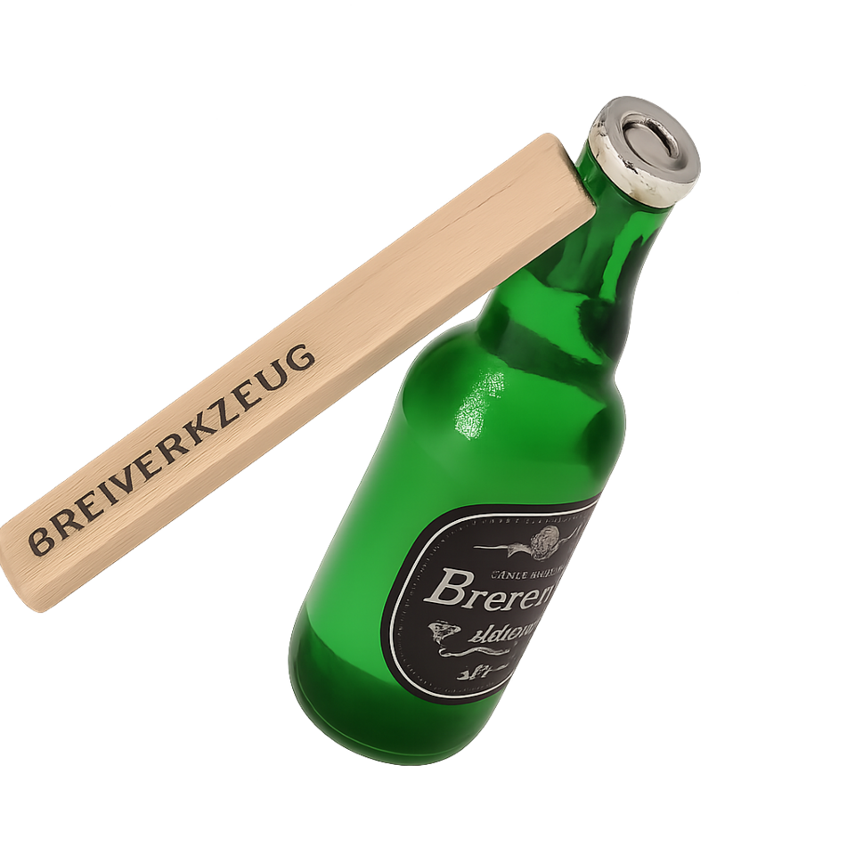Houten BBQ-tang met bieropener