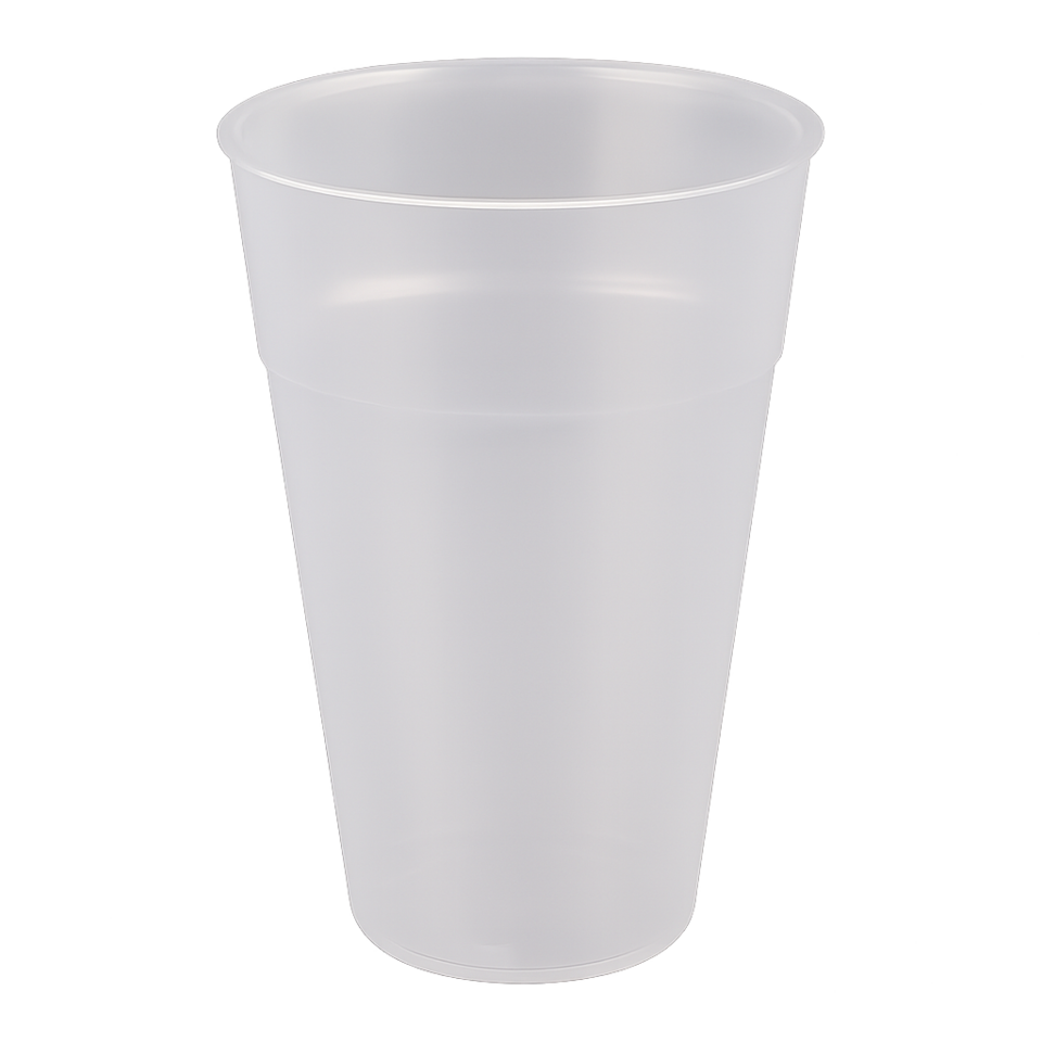 Herbruikbare plastic bierglazen 250 ml