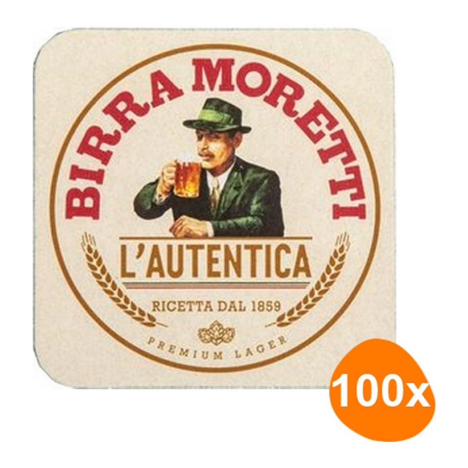 Birra Moretti bierviltjes