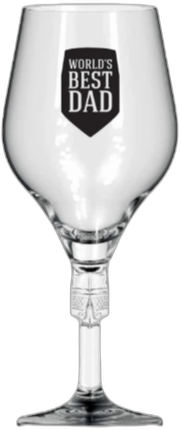 Transparant Cornet bierglas met zwarte opdruk World