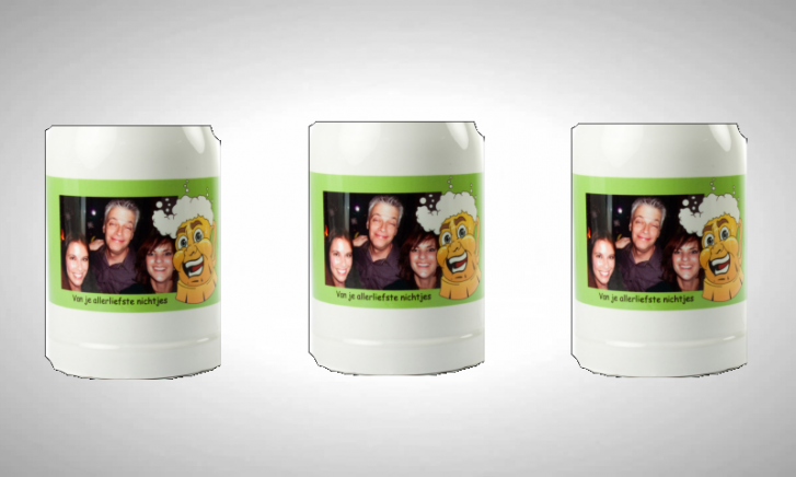 Bierpul Met Foto Zet Je Eigen Tekst En Foto Op Dit Bierglas Biernet Nl