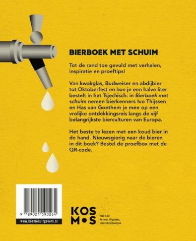 Achterkant Bierboek met schuim