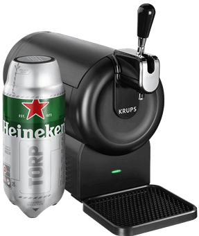 Sub Compact thuistap met Heineken fust