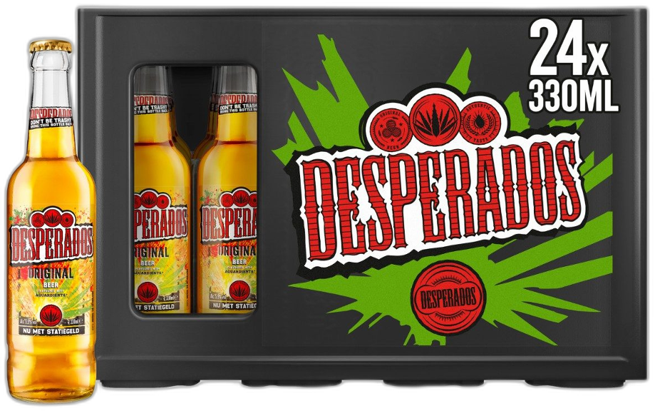 Desperados Original krat met 24 flesjes van 33cl