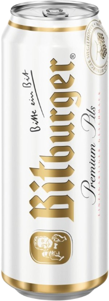 Bitburger blik van 0,50 liter
