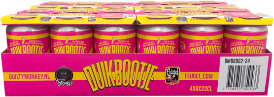 Guilty Monkey Duikbootje tray met 24 blikjes van 33cl Guilty Monkey Duikbootje tray met 24 blikjes van 33cl