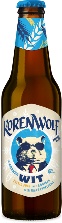 Korenwolf Wit flesje van 30cl