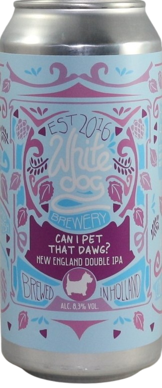 White Dog Can I Pet That Dawg?! blik van 44cl