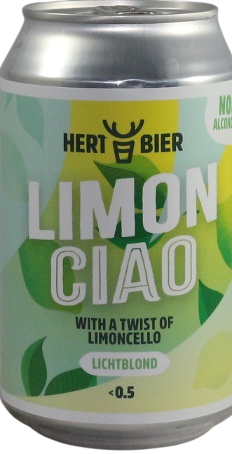 Hert Limon Ciao 0.5% blikje van 33cl