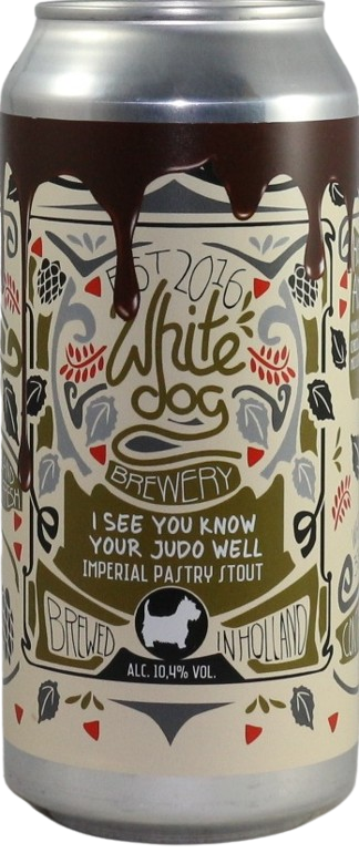 White Dog I See You Know Your Judo Well! blik van 44cl