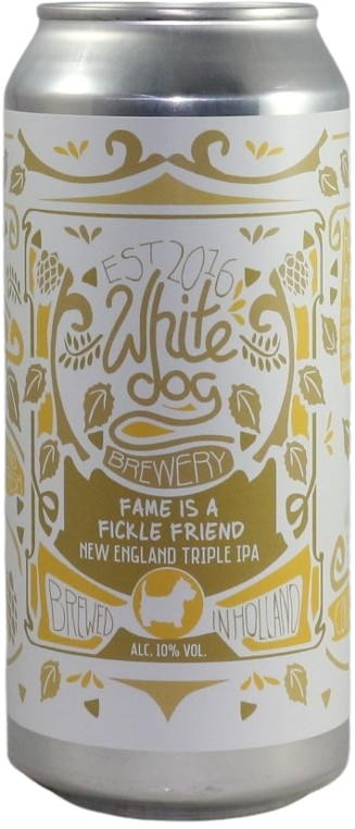 White Dog Fame Is A Fickle Friend blik van 44cl