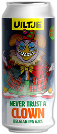 Uiltje Never Trust a Clown blik van 44cl