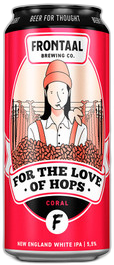 Frontaal For the Love of Hops Coral blik van 44cl Frontaal For the Love of Hops Coral blik van 44cl