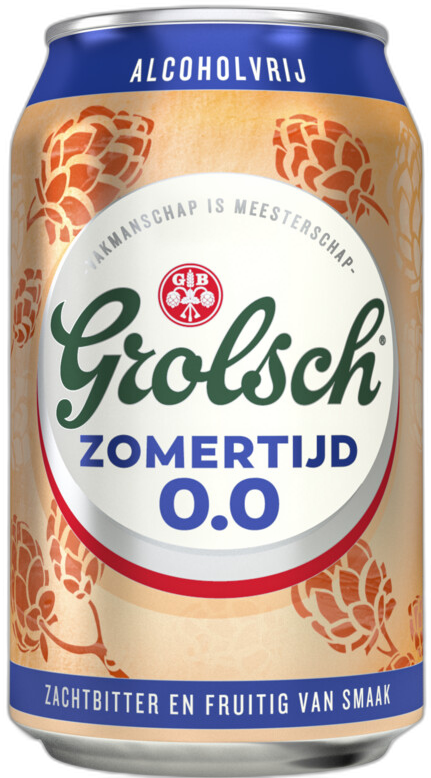 Grolsch Zomertijd 0.0% blikje van 33cl Grolsch Zomertijd 0.0% blikje van 33cl