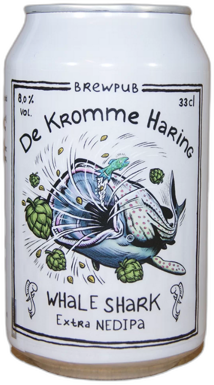 Kromme Haring Whale Shark V7 blikje van 33cl