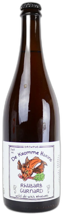 Kromme Haring Rhubarb Gunard fles van 75CL