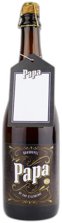 Papa Quadrupel fles van 75cl