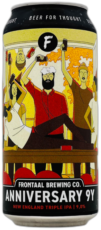 Frontaal Anniversary 9 years blik van 44cl