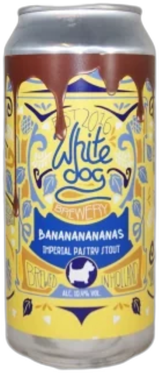White Dog Banananananas blik van 44CL
