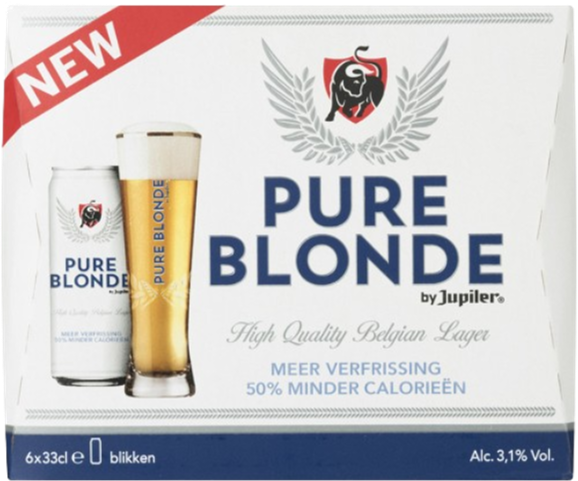 Pure Blonde sixpack met blikjes van 33cl