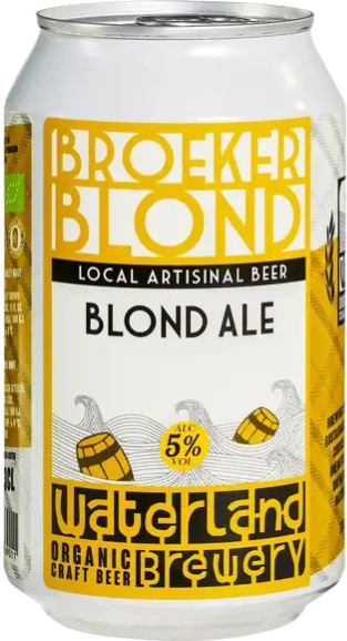 Waterland Broeker Blond blikje van 33cl Waterland Broeker Blond blikje van 33cl