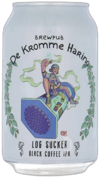 Kromme Haring Log Sucker blikje van 33cl