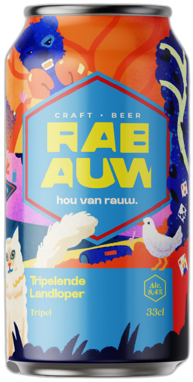 Rabauw Tripelende Landloper blikje van 33cl Rabauw Tripelende Landloper blikje van 33cl