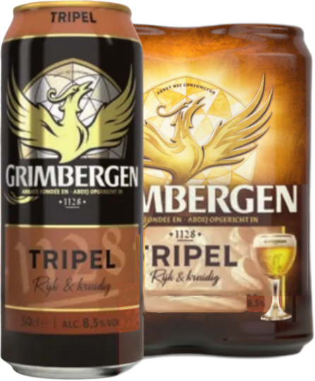 Grimbergen Tripel set met 4 blikken van 50cl Grimbergen Tripel set met 4 blikken van 50cl