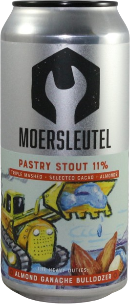 Moersleutel Almond Ganache Bulldozer blik van 44cl Moersleutel Almond Ganache Bulldozer blik van 44cl