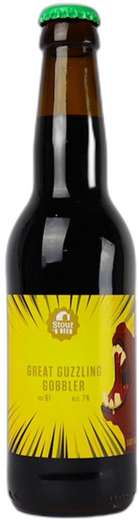 Stout 'n Beer Great Guzzling Gobbler flesje van 33cl