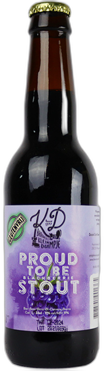 KD Proud To Be Blackberrie Stout Glutenvrij flesje van 33cl