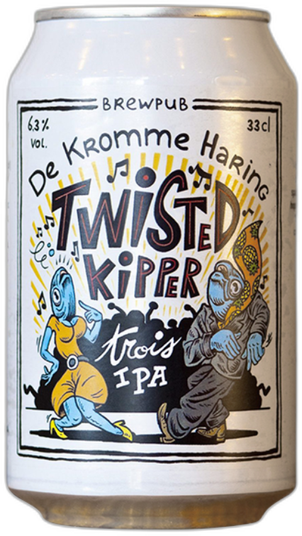 De Kromme Haring Twisted Kipper blikje 33CL