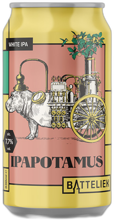 Batteliek Ipatotamus blikje van 33CL