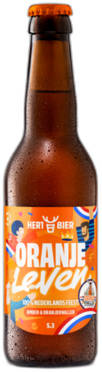 Hert Bier Oranje Leven flesje van 33cl