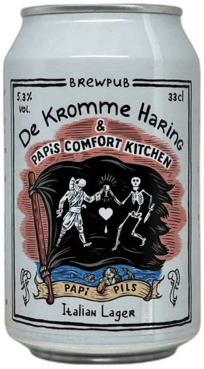 Kromme Haring Papi Pils blikje 33cl