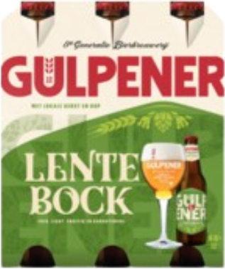Gulpener Lentebock sixpack flesjes van 30cl Gulpener Lentebock sixpack flesjes van 30cl