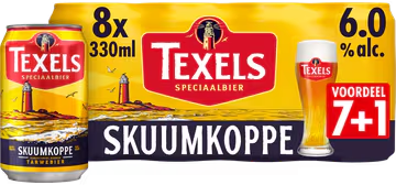 Texels Skuumkoppe pack met 8 blikjes van 33cl Texels Skuumkoppe pack met 8 blikjes van 33cl