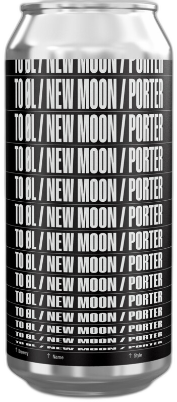 To Øl New Moon Porter blik van 44cl
