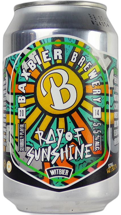 Baxbier Ray of Sunshine blikje van 33cl
