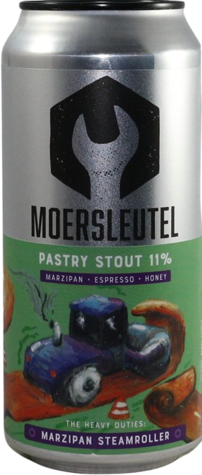 Moersleutel Marzipan Steamroller blik van 44cl Moersleutel Marzipan Steamroller blik van 44cl