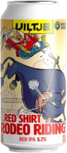 Uiltje Red Shirt Rodeo Riding blik van 44cl