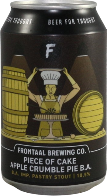 Frontaal Piece of Cake - Apple Crumble Pie BA blikje van 33cl