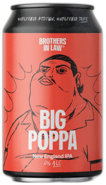 Brothers In Law Big Poppa blikje van 33cl Brothers In Law Big Poppa blikje van 33cl