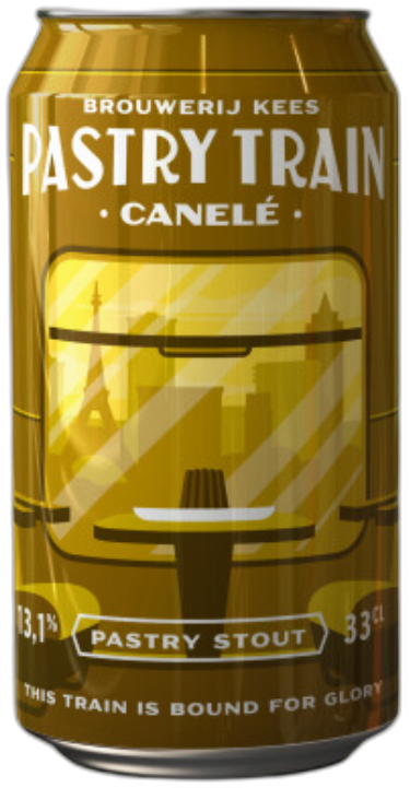Kees Pastry Train Canelé blikje van 33cl Kees Pastry Train Canelé blikje van 33cl
