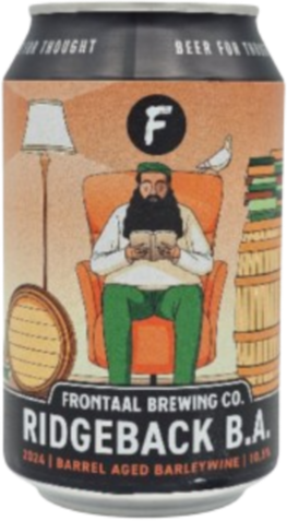 Frontaal Ridgeback B.A. blikje van 33cl