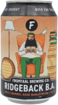 Frontaal Ridgeback B.A. blikje van 33cl