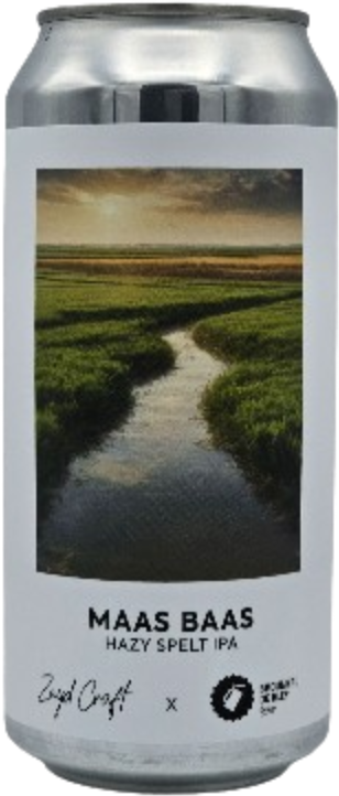Zuyd Craft x De Klep Maas Baas Hazy Spelt IPA blikje 44cl Zuyd Craft x De Klep Maas Baas Hazy Spelt IPA blikje 44cl