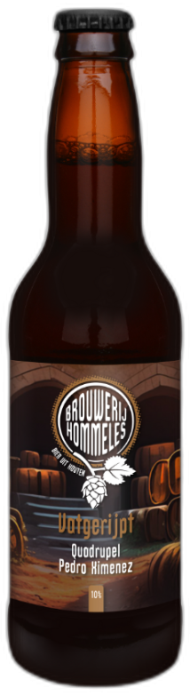 Hommeles Quadrupel Vatgerijpt Pedro Ximenez flesje van 33cl