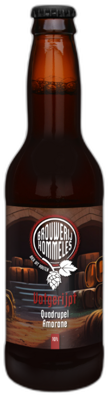 Hommeles Vatgerijpt Quadrupel Amarone flesje van 33cl