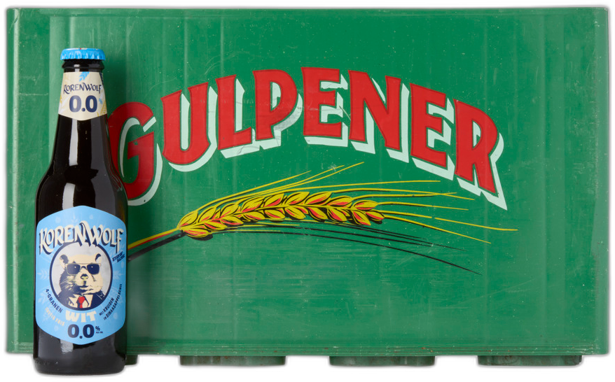 Korenwolf Wit 0,0% krat met 24 flesjes van 30cl